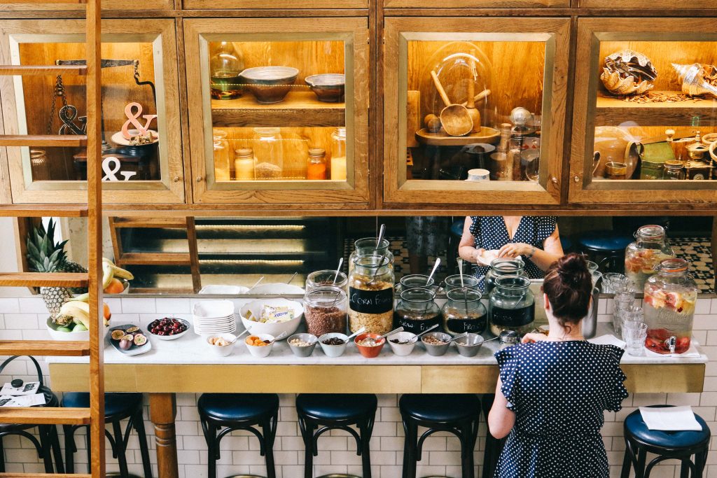 The breakfast table at The Ampersand Hotel, London