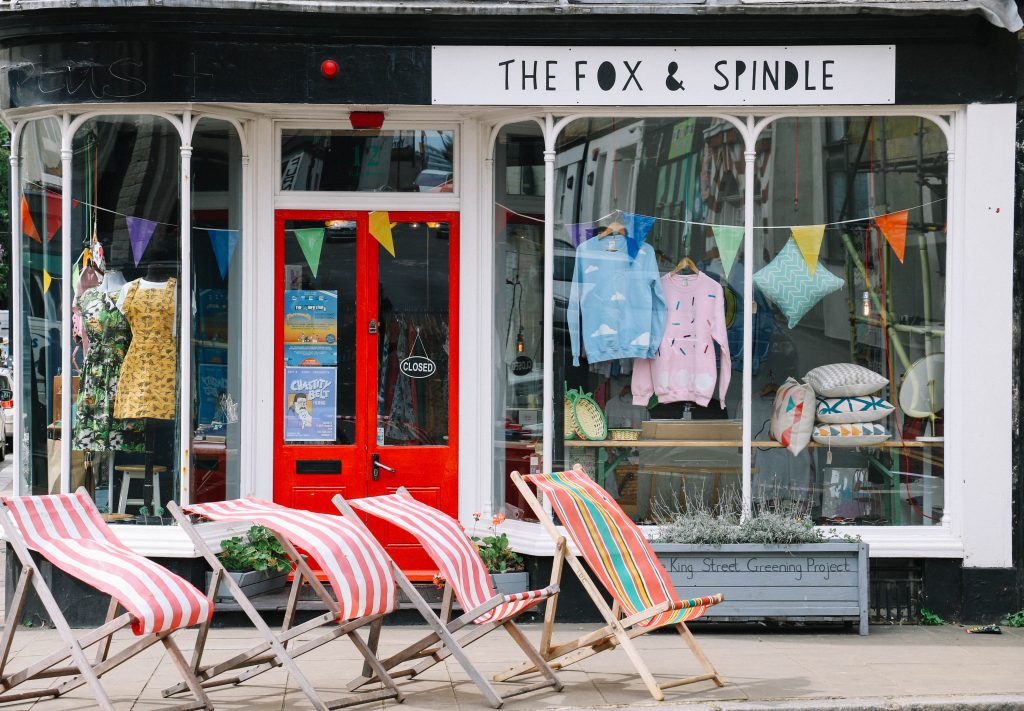 Boutique shopping in Margate, England