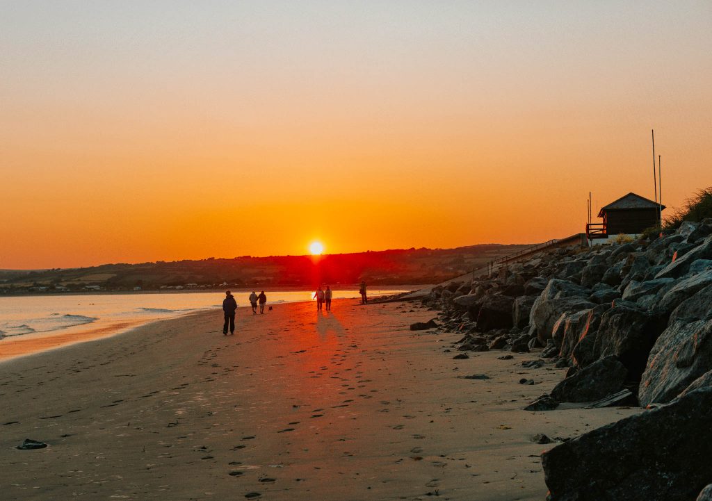 sunset marazion cornwall