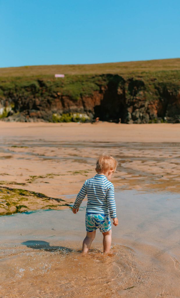 Trevone Bay beach