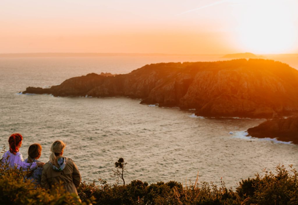 sunset on sark