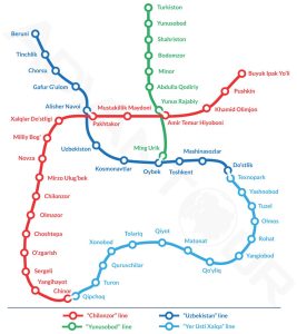 tashkent metro map