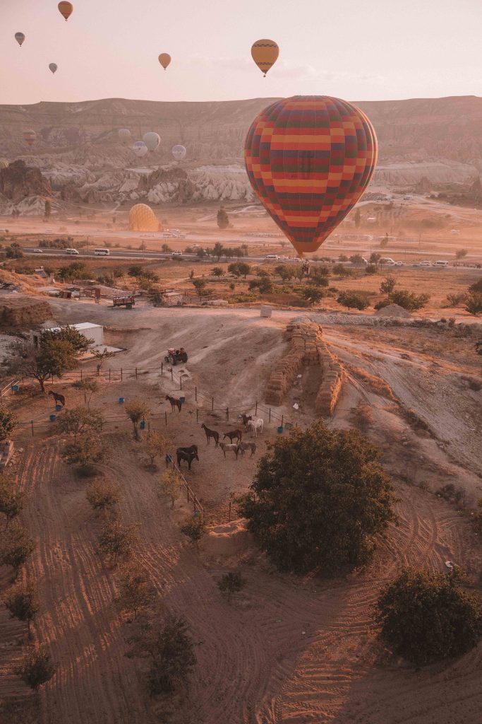 hot air ballooning in Cappadocia